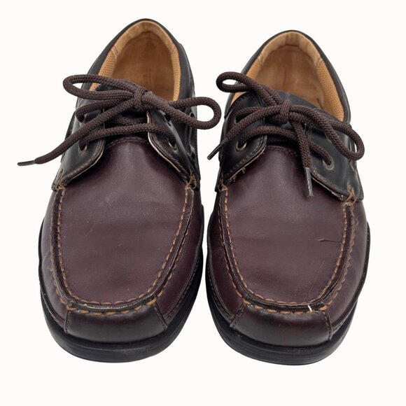 Dexter Mens Brown Leather Boat Shoes Size 7.5 - Picture 5 of 9